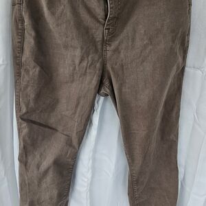 Torrid Brown Chinos Relaxed Fit Cotton Blend